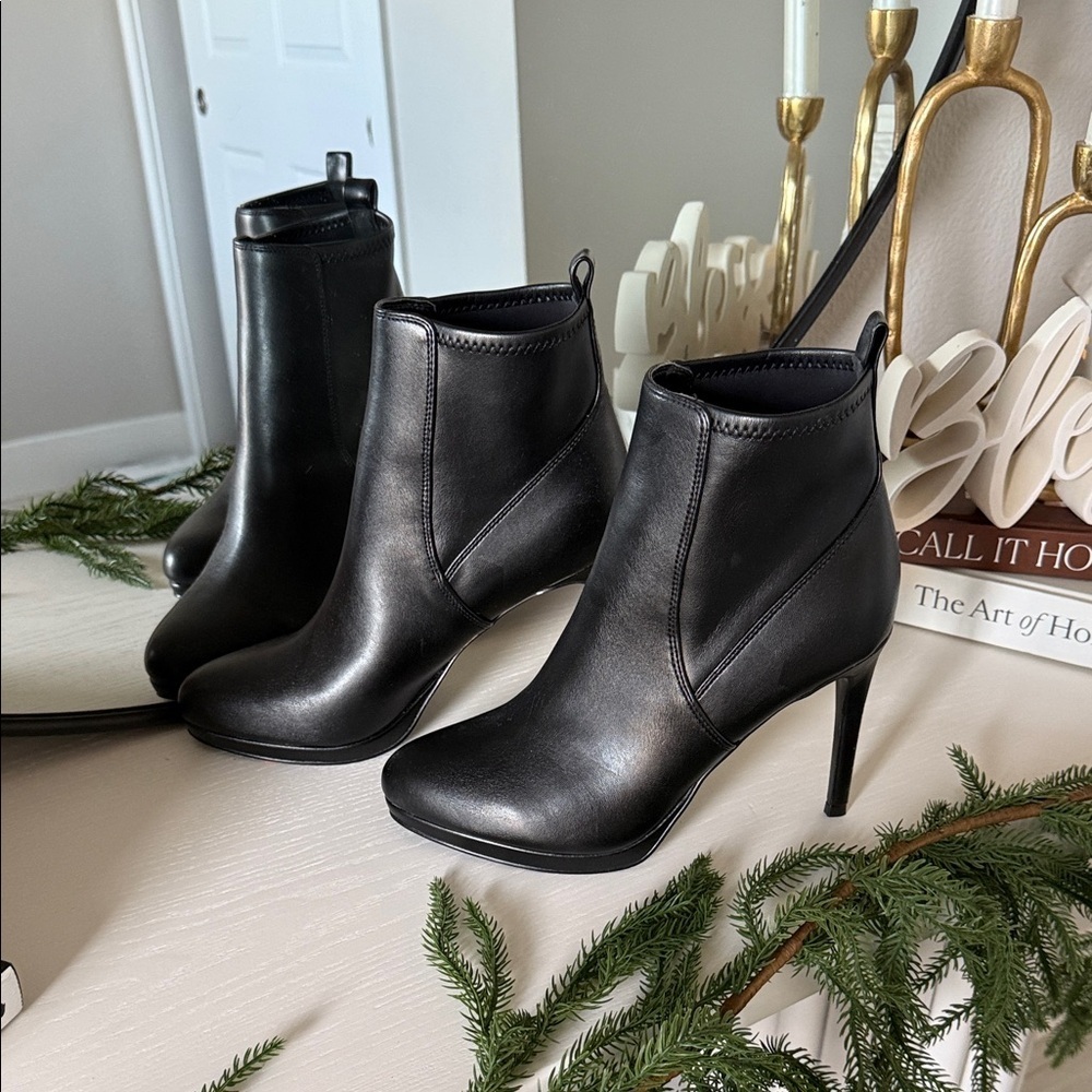 Nine West Black Heeled Boots